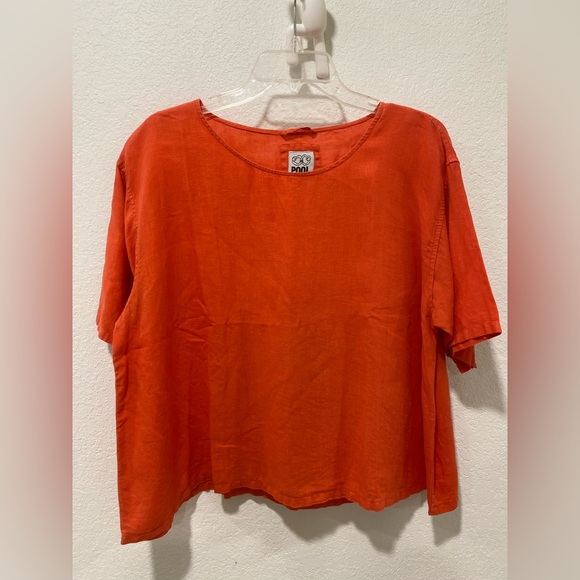 POOL Oversized 100% Linen Top - Picture 2 of 4